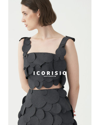 SOIL ÉTÉ TOP - CHARCOAL GREY