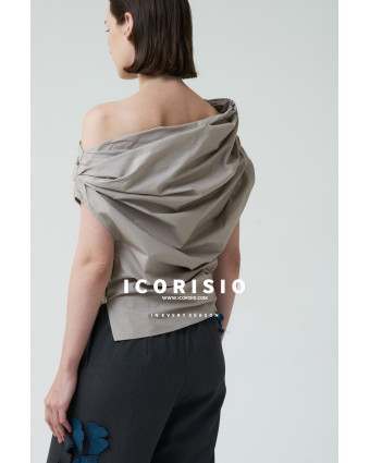 IN EVERY SEASON ONE SHOULDER TOP - TAUPE (LIMITED)