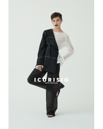 BE STILL HALF BLAZER BLACK FULL SET 01 a