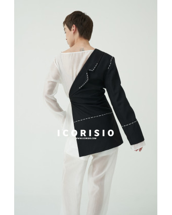 BE STILL HALF BLAZER BLACK FULL SET 01 b