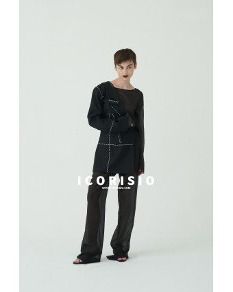 BE STILL HALF BLAZER BLACK FULL SET 01 c