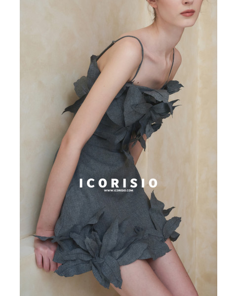 JOIE DE VIVRE CROPTOP - GREY