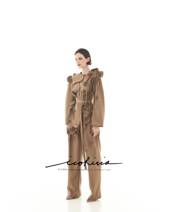 HYMN PANTS SET - BROWN