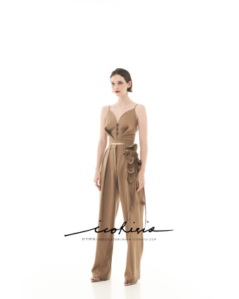 HYMN HEART TOP - BROWN