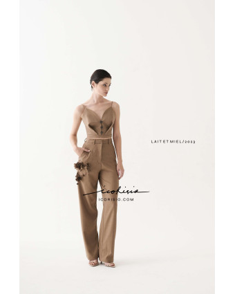 LAIT ET MIEL PANTS - BROWN